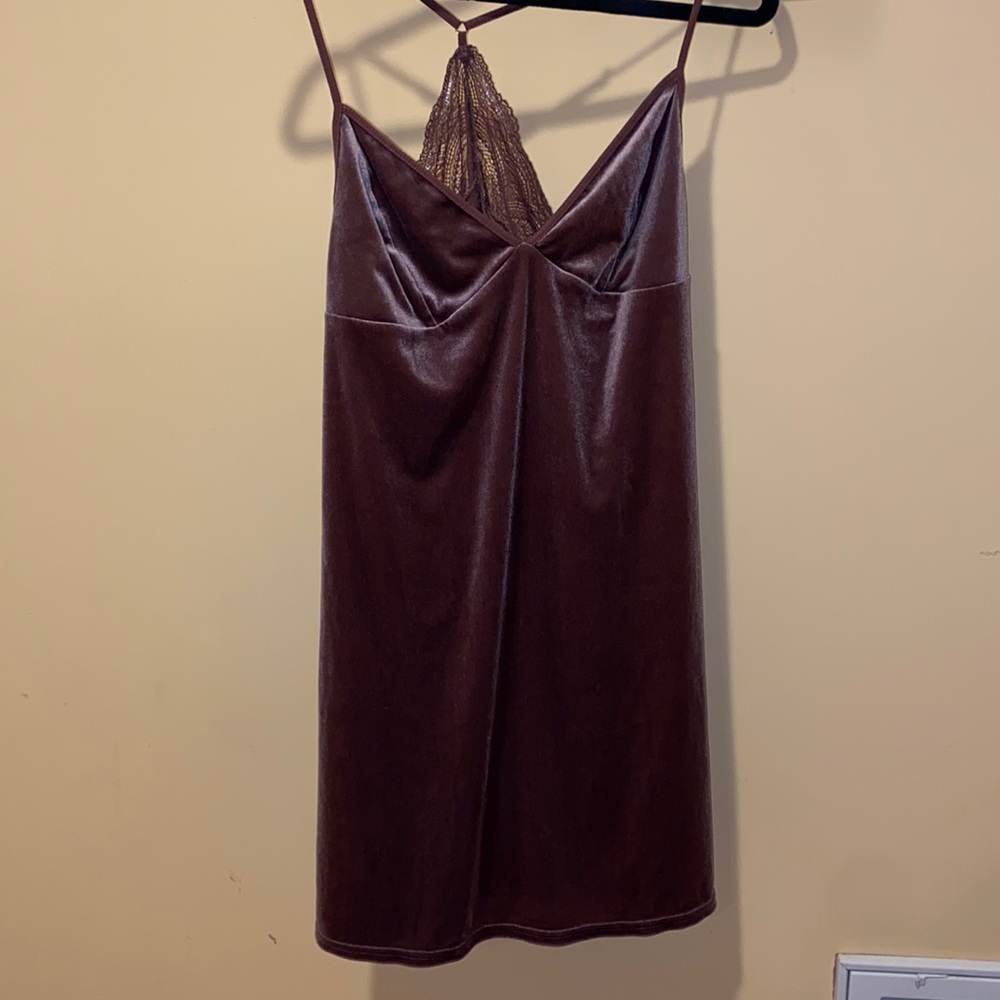 Purple Silk Slip Dress